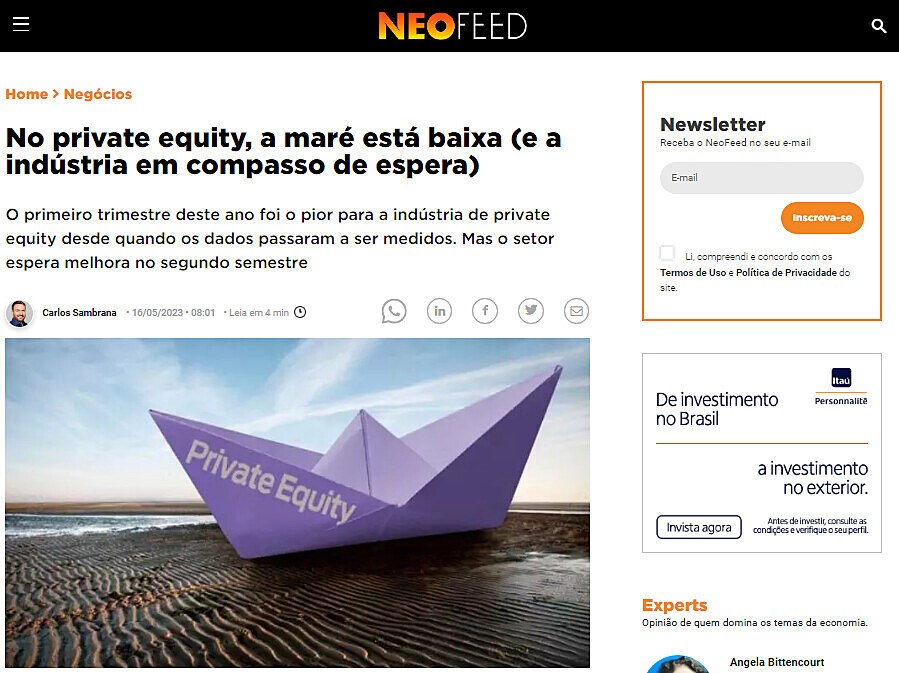 No private equity, a mar est baixa (e a indstria em compasso de espera